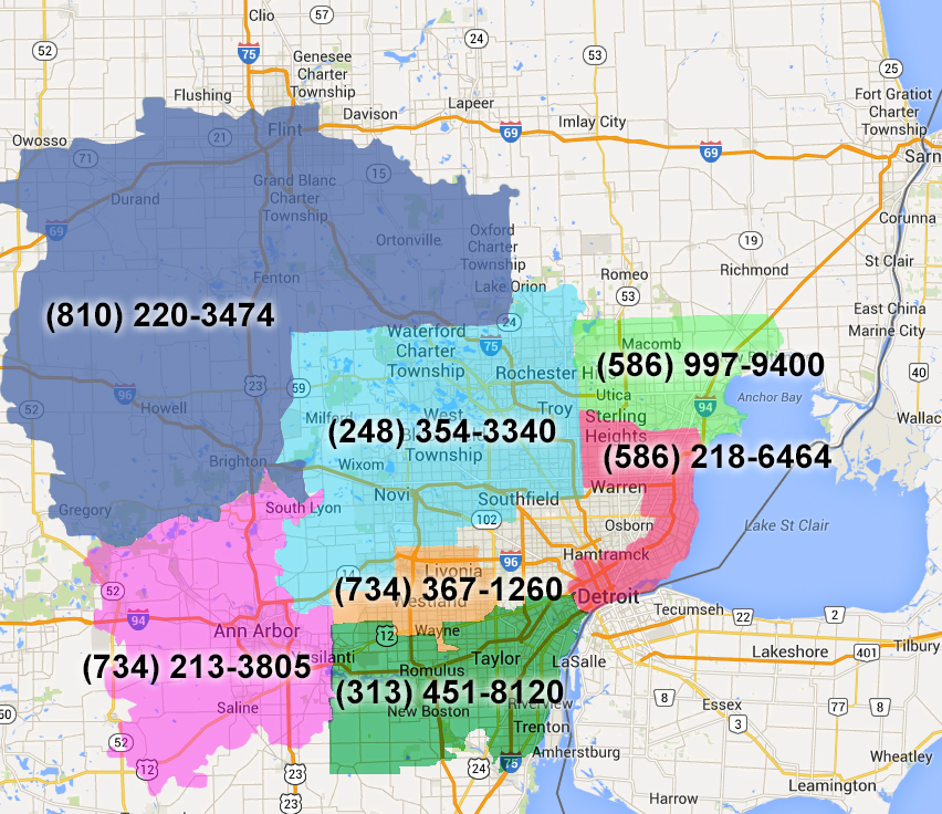 Detailed Metro Detroit Map